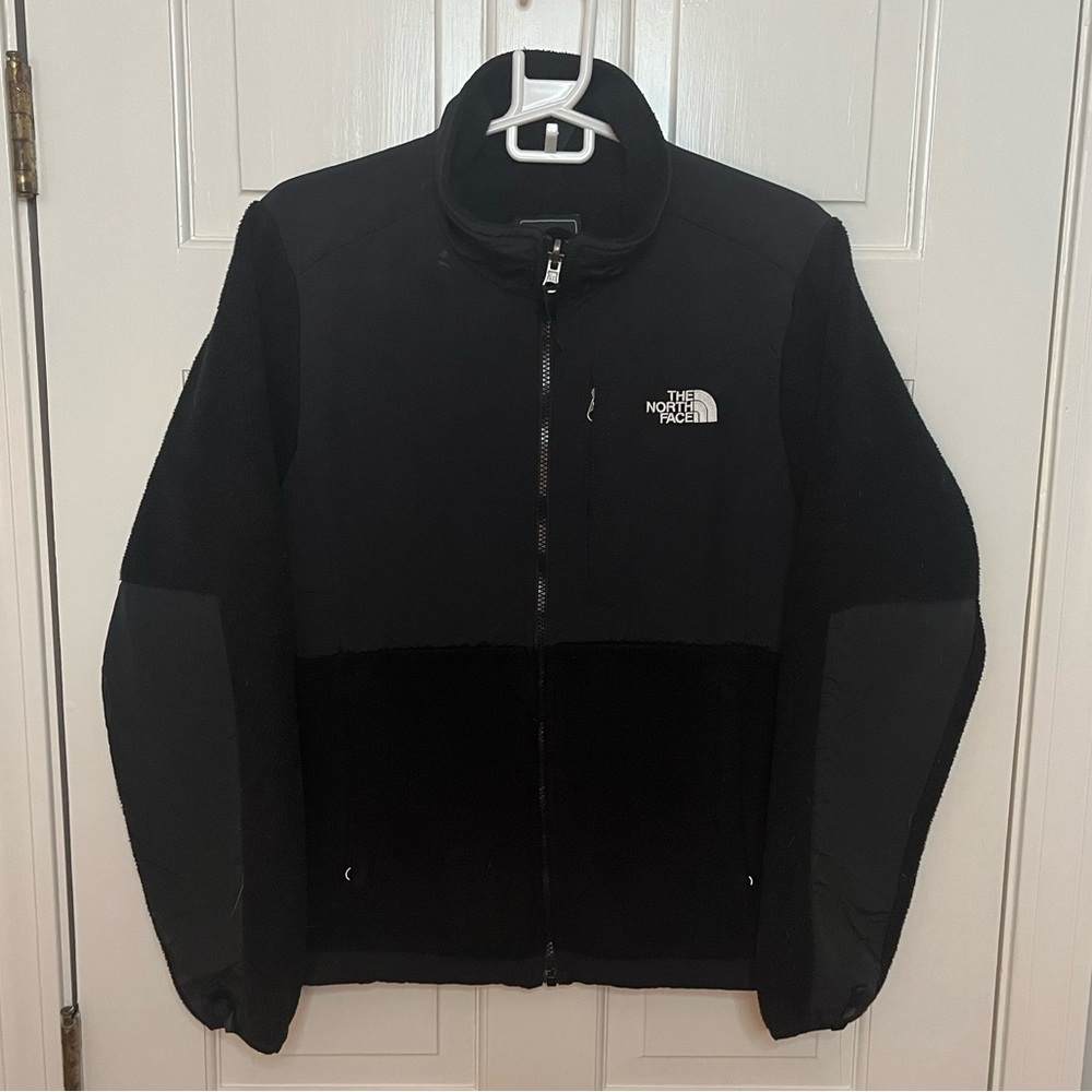 North Face Womens Denali Fleece Full Zip Jacket Black Womens Medium